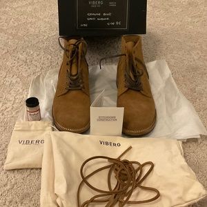 Viberg Service Boot in 8.5 Sand Nubuck Color